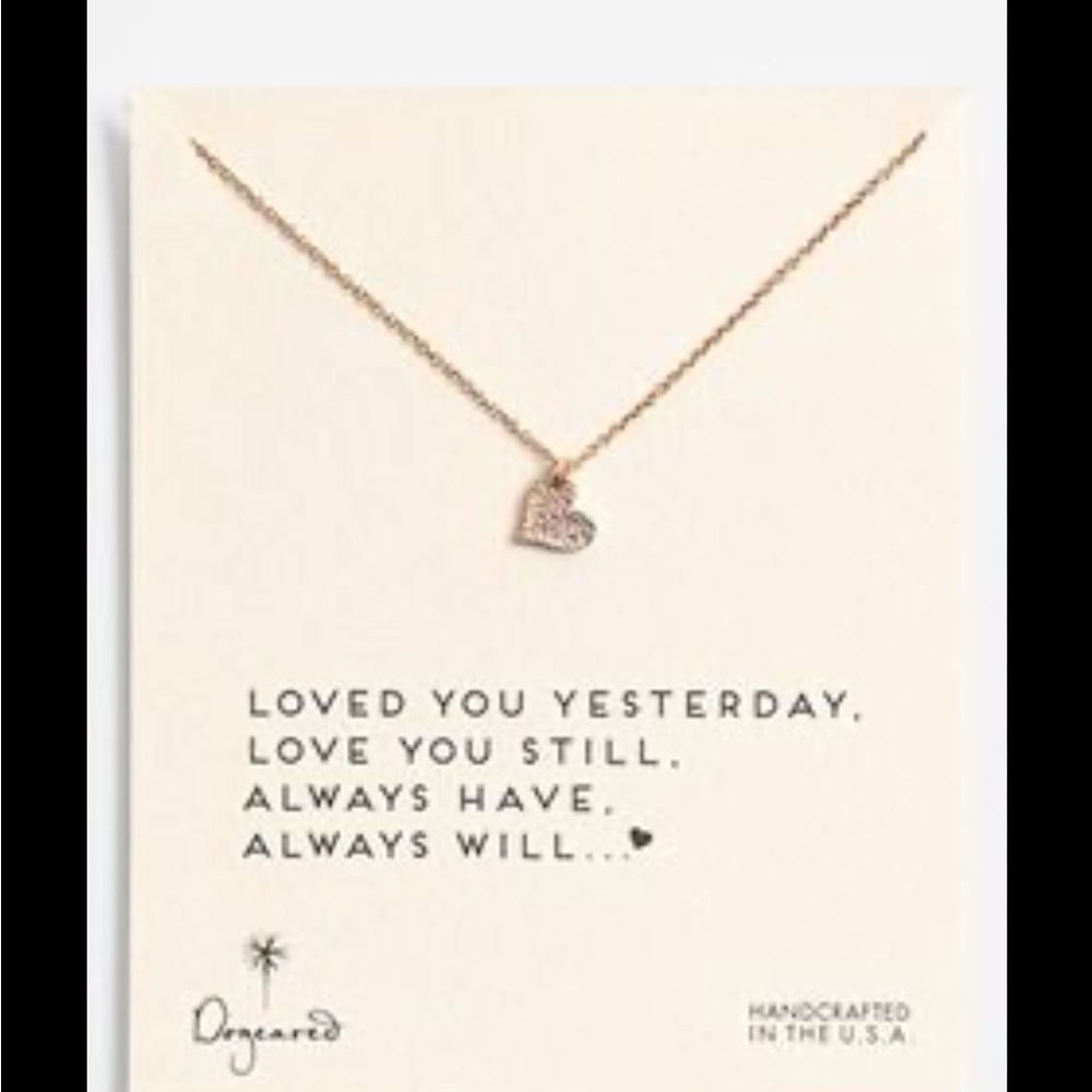 Dogeared heart necklace BOGO